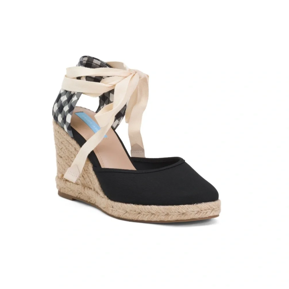Draper James Bethany Booties Black, White & Tan Checkered Women’s Size 9